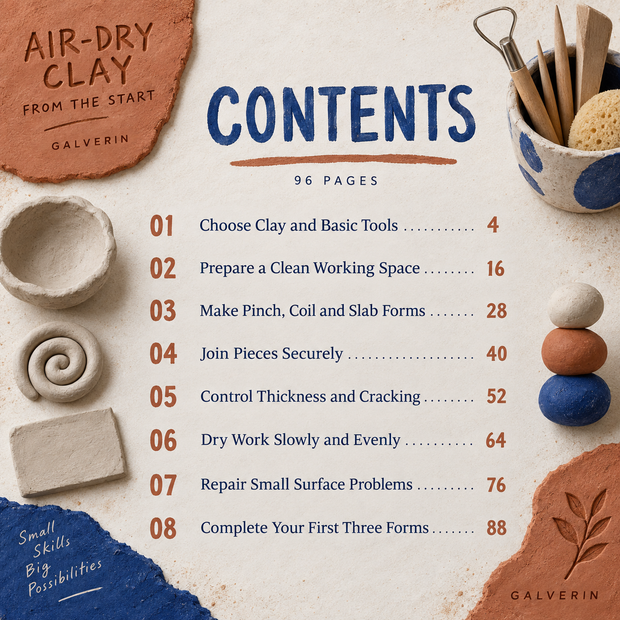 Contents of Air-Dry Clay from the Start.